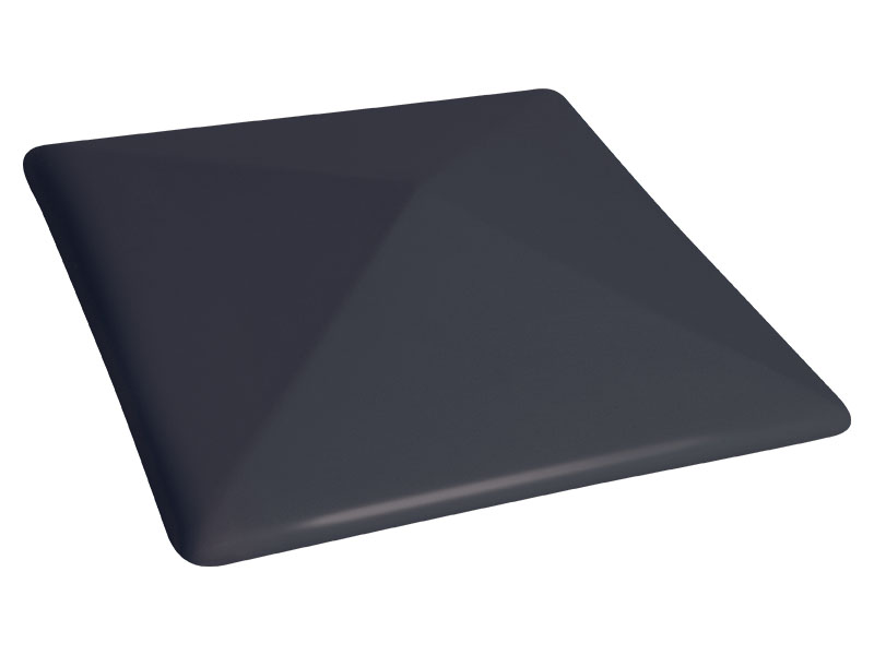 Колпак для столбов забора King Klinker 08 Полярная ночь, 445x445x90 мм