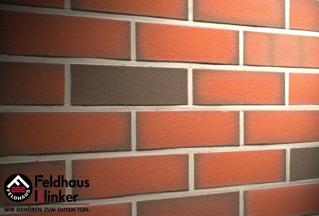 Фасадная плитка ручной формовки Feldhaus Klinker R303 Ardor liso NF14, 240*14*71 м
