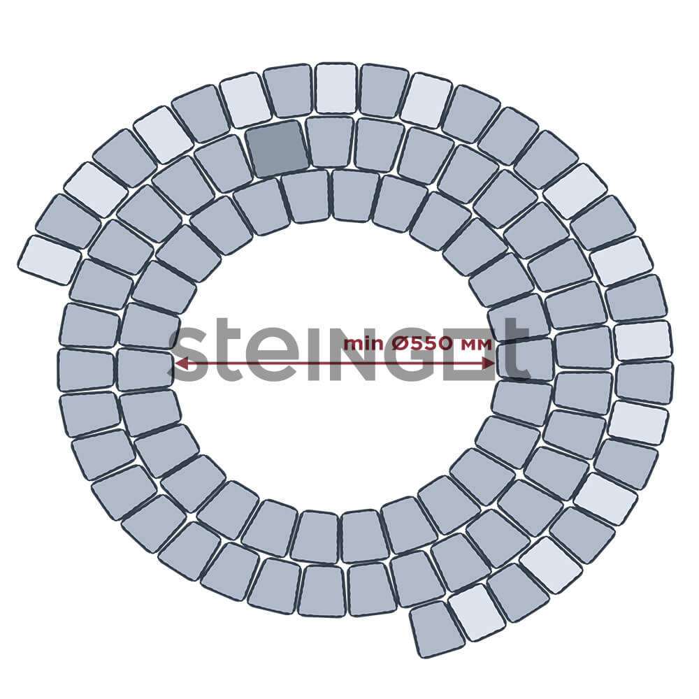 Тротуарная плитка Классика Арко "Bruno" 60мм, STEINGOT